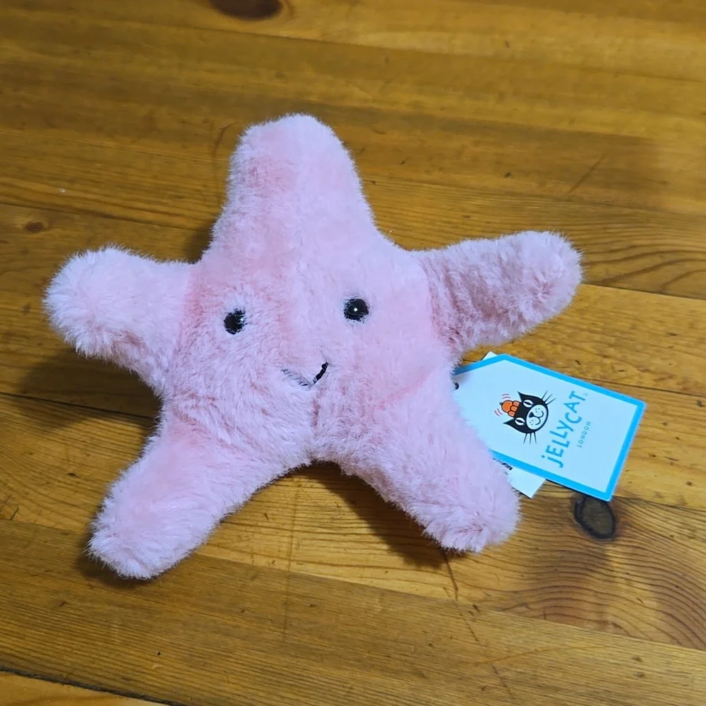 Jellycat Fluffy Starfish 4" Soft & Plush NWT - Picture 4 of 6